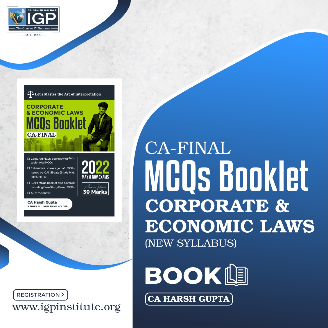 CA Final-Corporate & Economic Laws MCQ Book-CA-Final-Law- CA Harsh Gupta